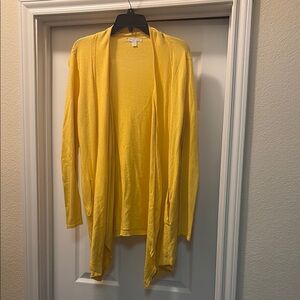 New York & Company Vibrant Yellow Cardigan Sweater